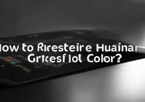 华为手机屏幕变黑白怎么恢复？