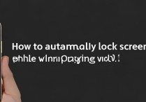 苹果手机怎么视频播放时自动锁屏？