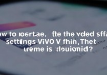 vivo主题异常了怎么恢复默认？