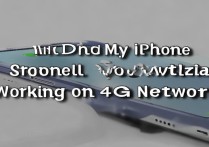 苹果手机为什么突然用不了4G网络了？