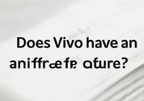 vivo有红外线功能吗