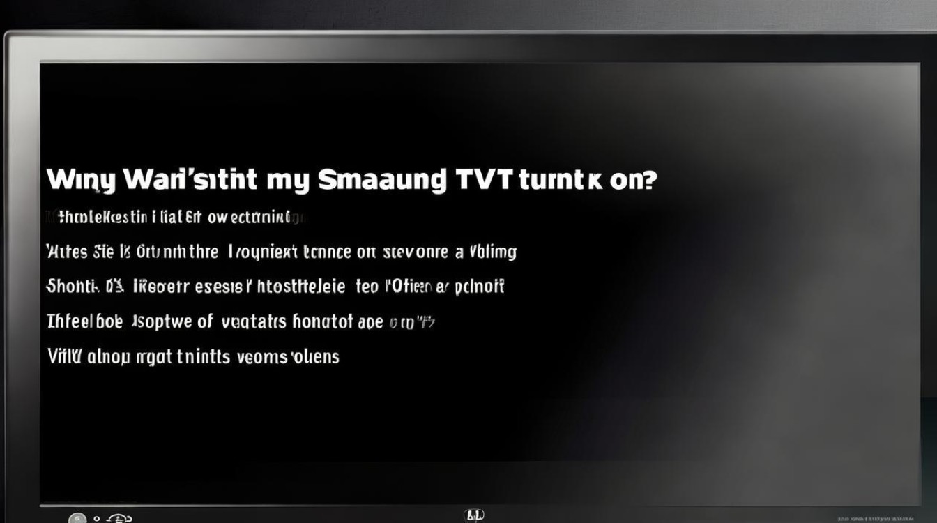 三星电视开不了机怎么回事