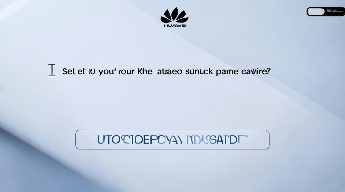 华为开机密码怎么设置