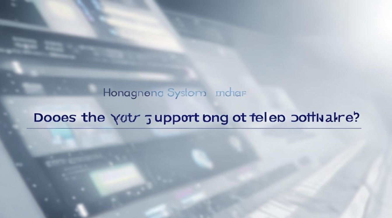 鸿蒙系统支持其他软件么