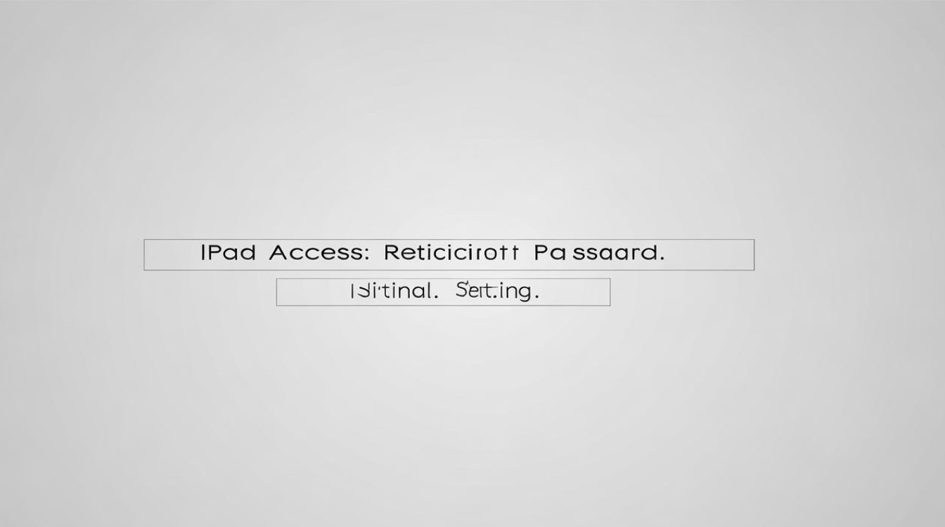 ipad访问限制密码初始是多少
