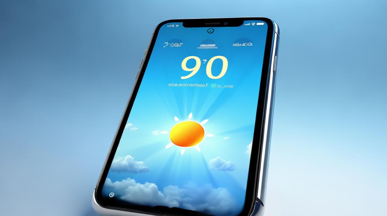 苹果手机天气显示 90 度怎么回事？