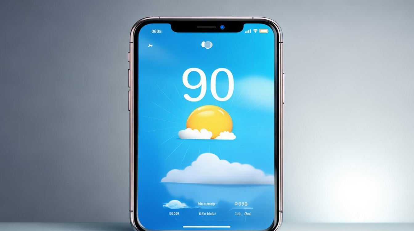 苹果手机天气显示 90 度怎么回事？
