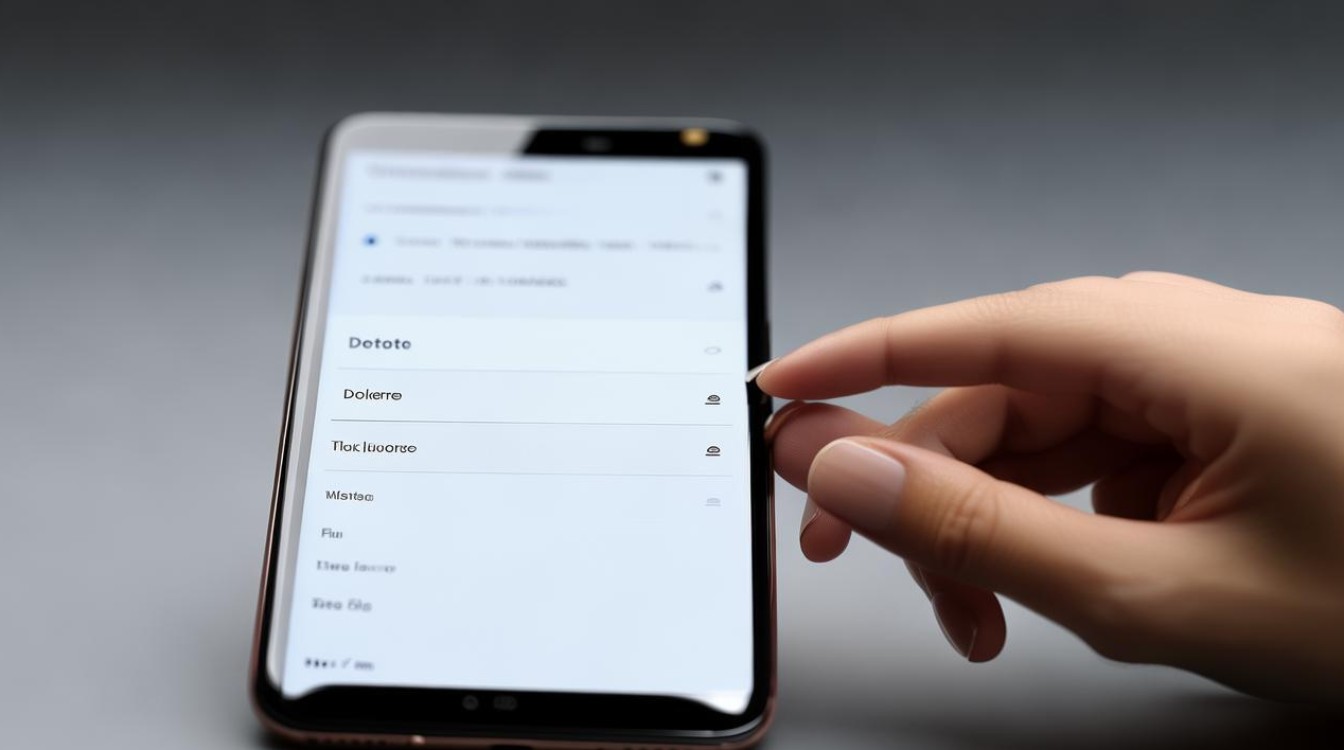 华为手机选择操作怎么删除