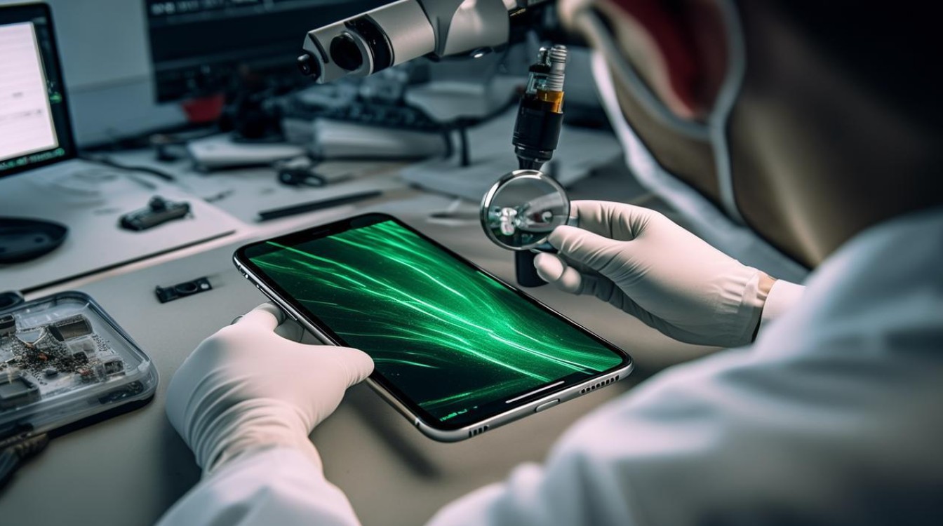 苹果xsmax出现绿线怎么修理