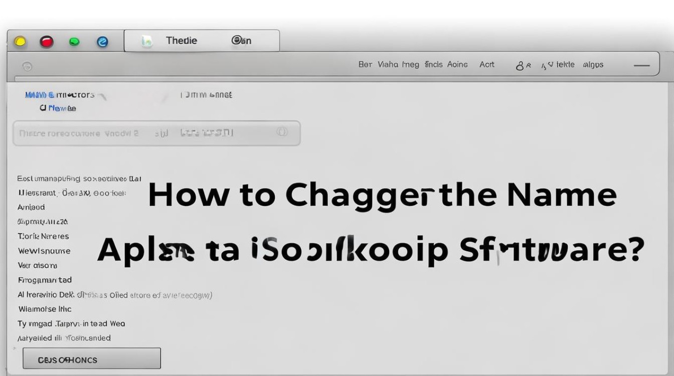 苹果桌面软件下面的名字怎么修改