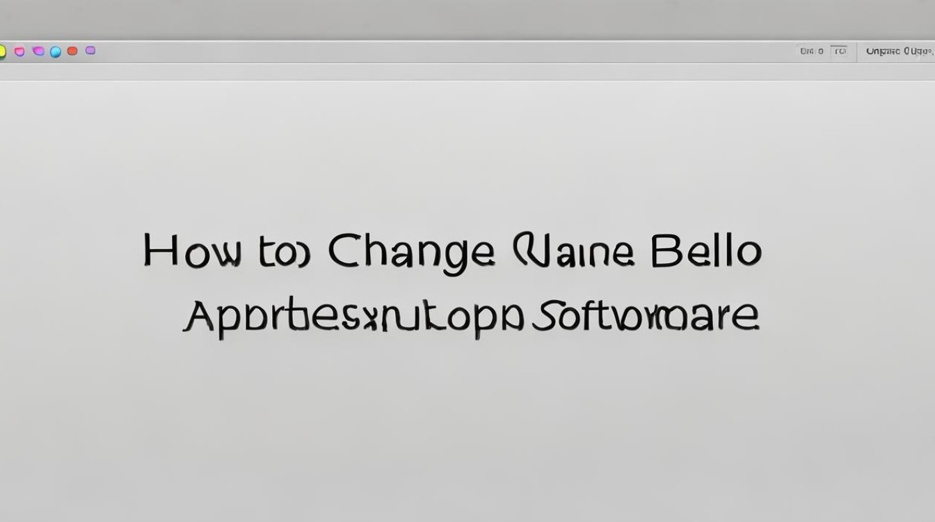 苹果桌面软件下面的名字怎么修改