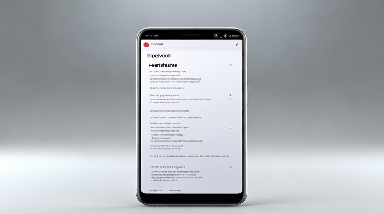 华为手机要怎么刷新