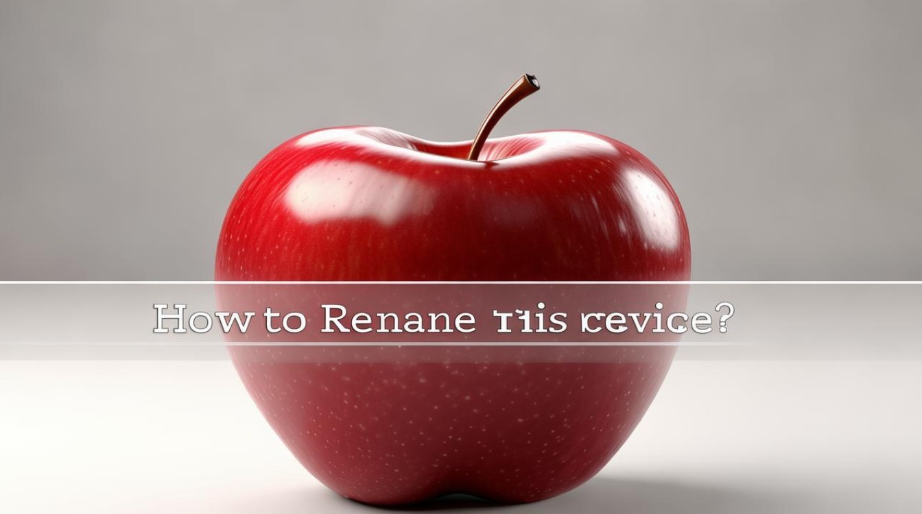 苹果怎么修改本机名称