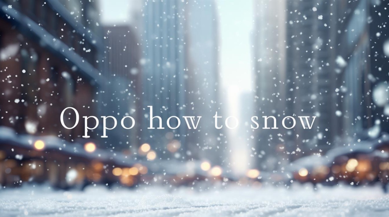 oppo怎么下雪