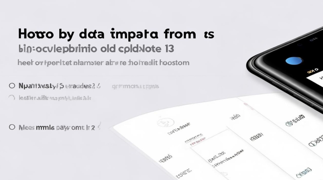 RedmiNote13如何导入旧手机数据
