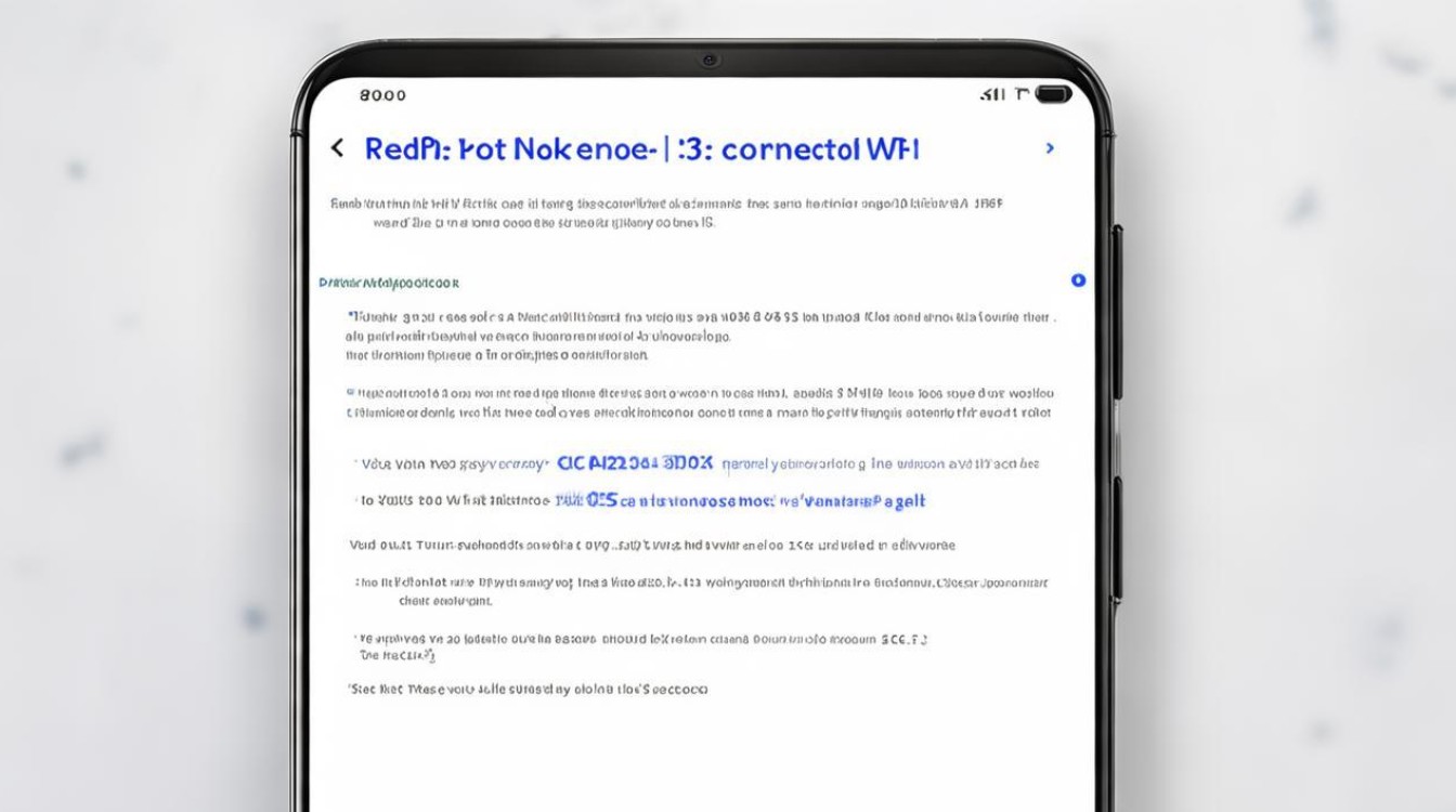 RedmiNote13连不上wifi怎么处理