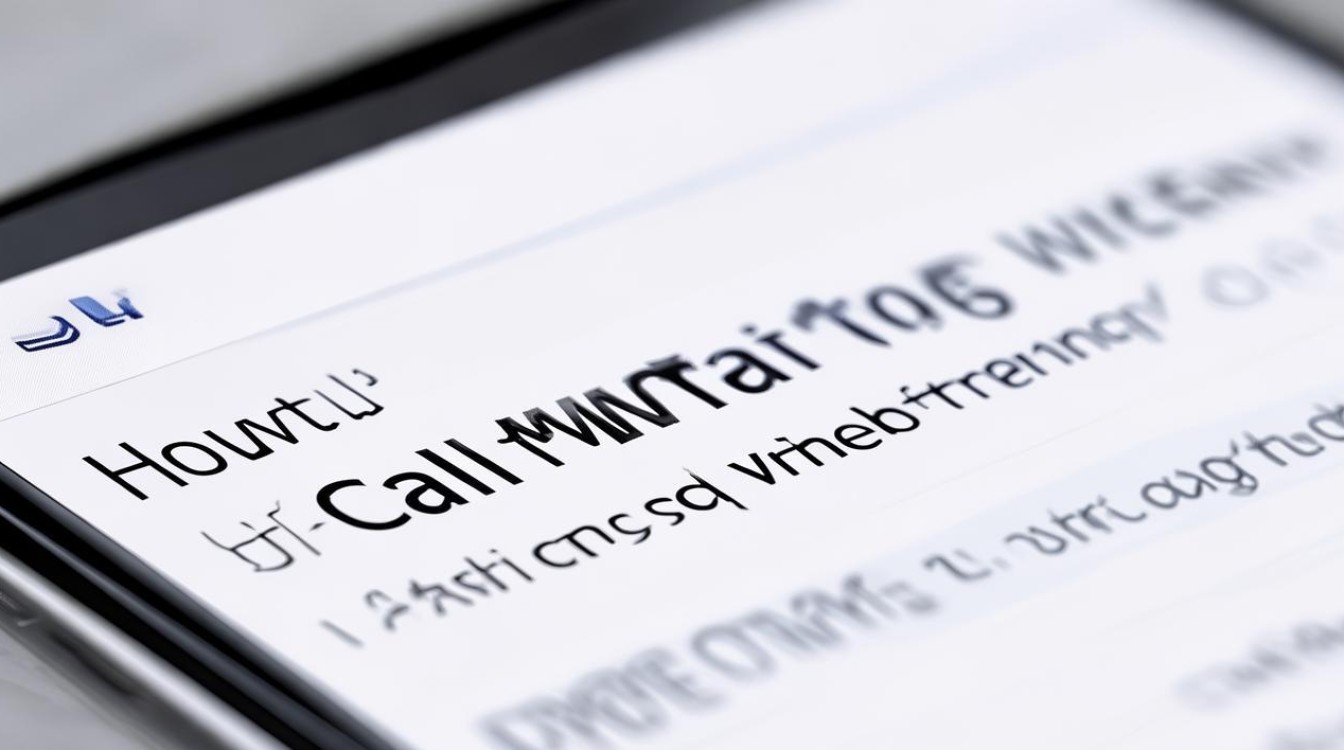 华为怎么开通呼叫等待