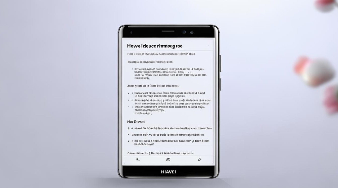 华为手机怎么减少内存