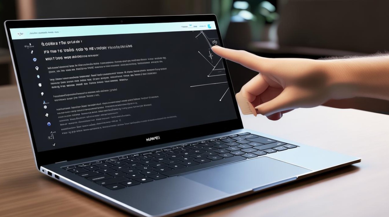 华为matebook13怎么使用触屏