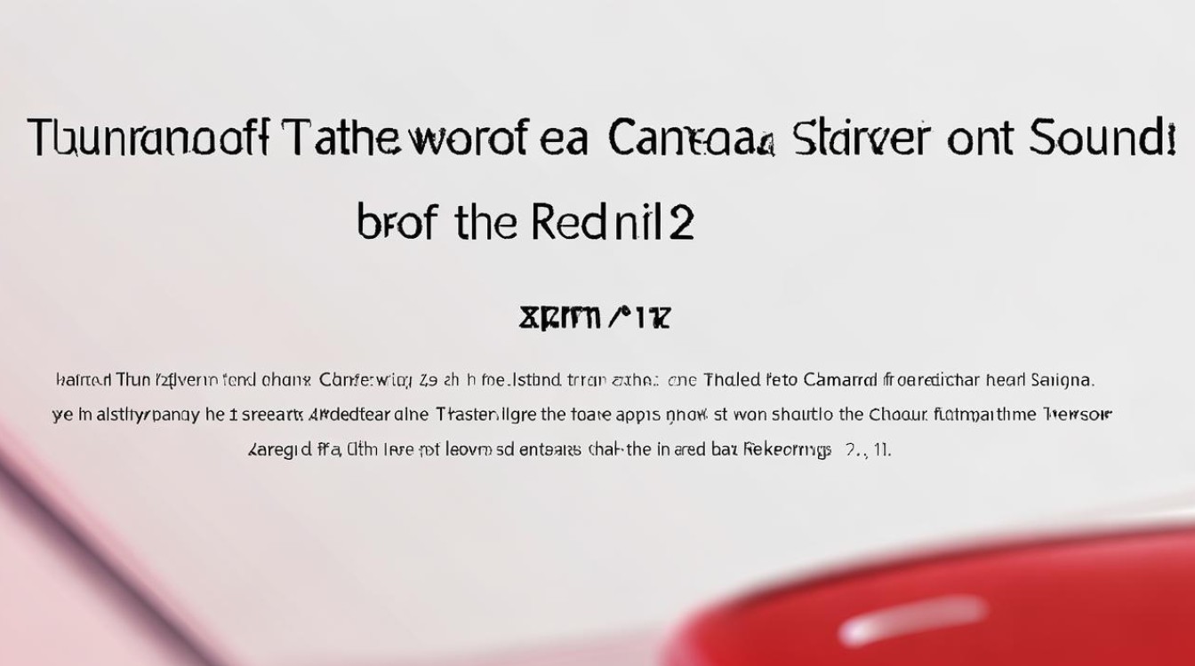 红米12如何关闭相机拍照声音