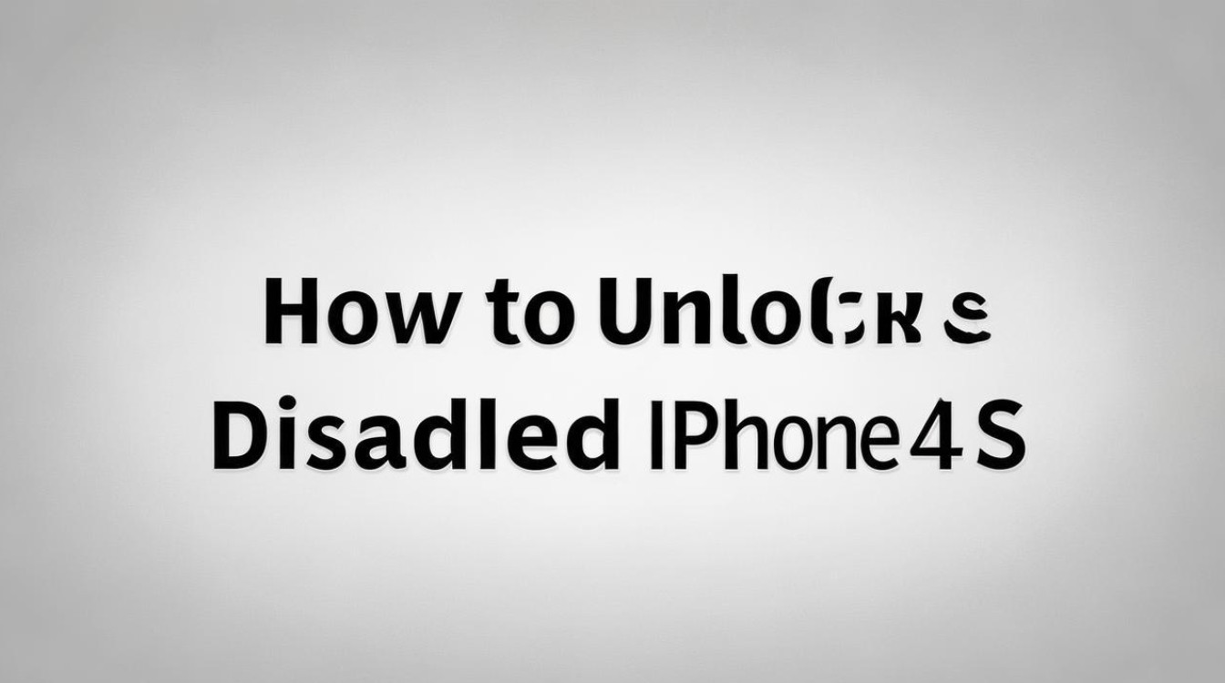 苹果4s被停用怎么解锁