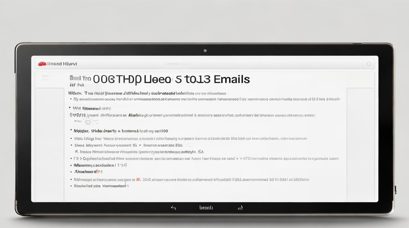 华为平板怎么隐藏邮件