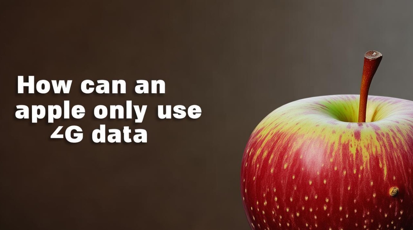 苹果怎么只使用4g流量吗