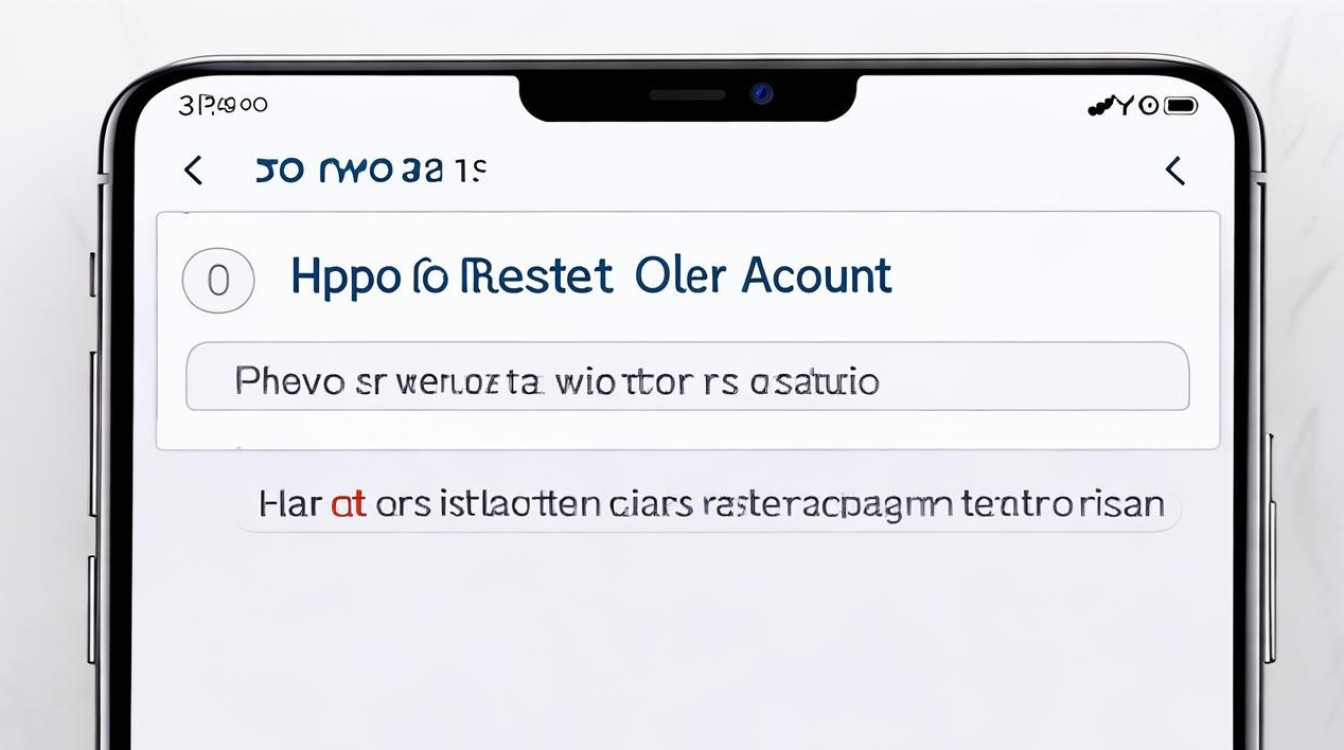 oppo手机怎么重置oppo账号