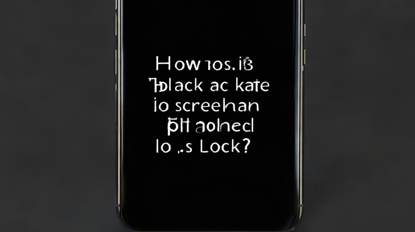 苹果手机锁定屏幕后变黑屏了怎么办啊