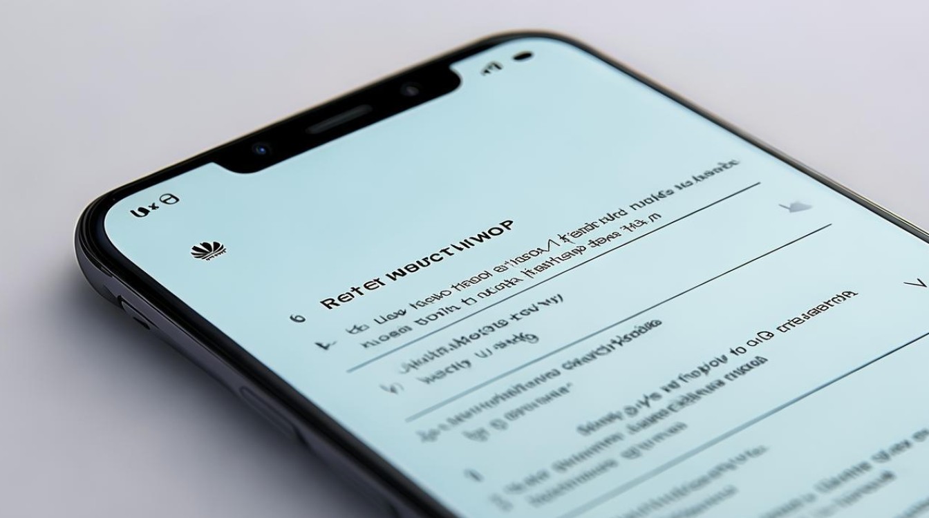 华为手机怎么重置网络连接