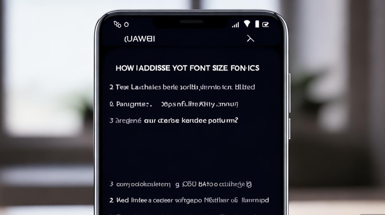 华为畅享6怎么调大字体
