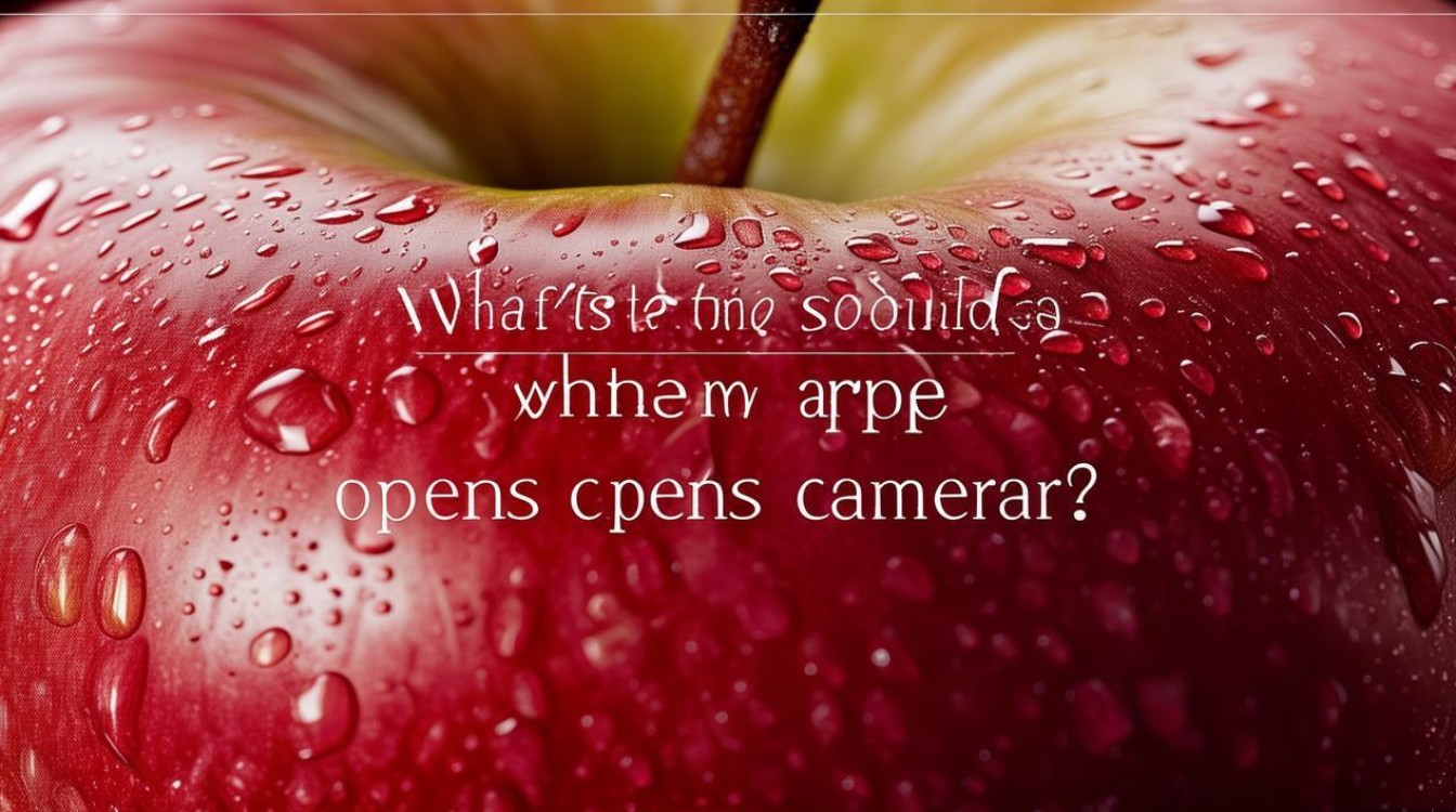 苹果打开摄像头有声音怎么回事啊