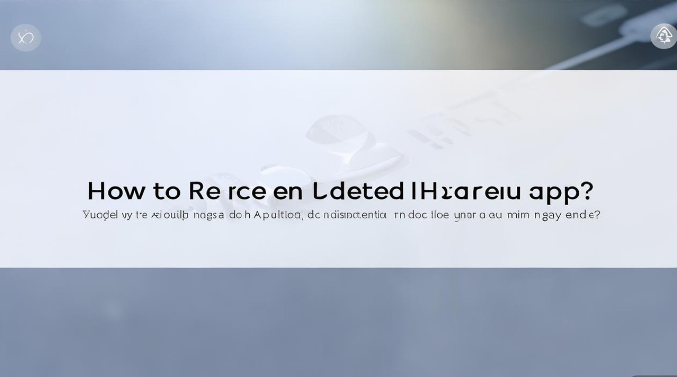 华为app被删了怎么恢复吗