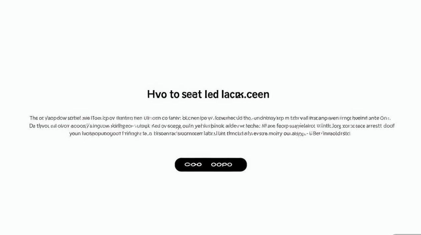 oppo手机锁屏键怎么设置在哪里找不到怎么办?