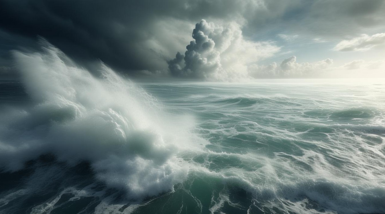 受台风影响 南海将出现13米狂浪