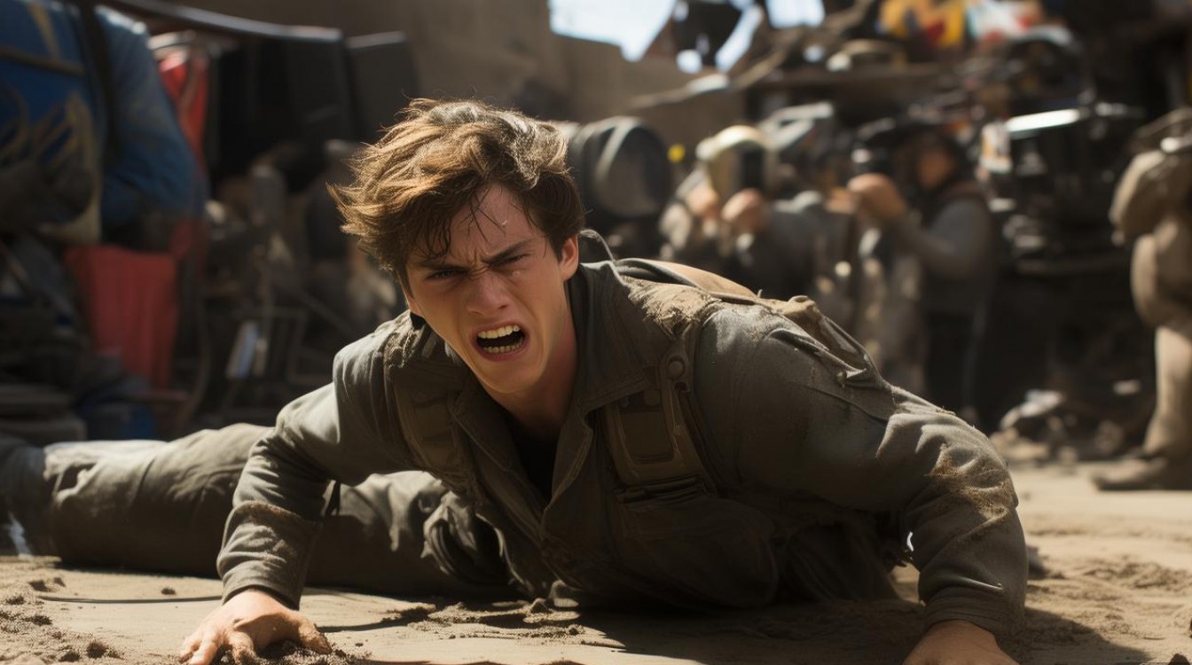 荷兰弟在片场摔倒疑似头部开裂