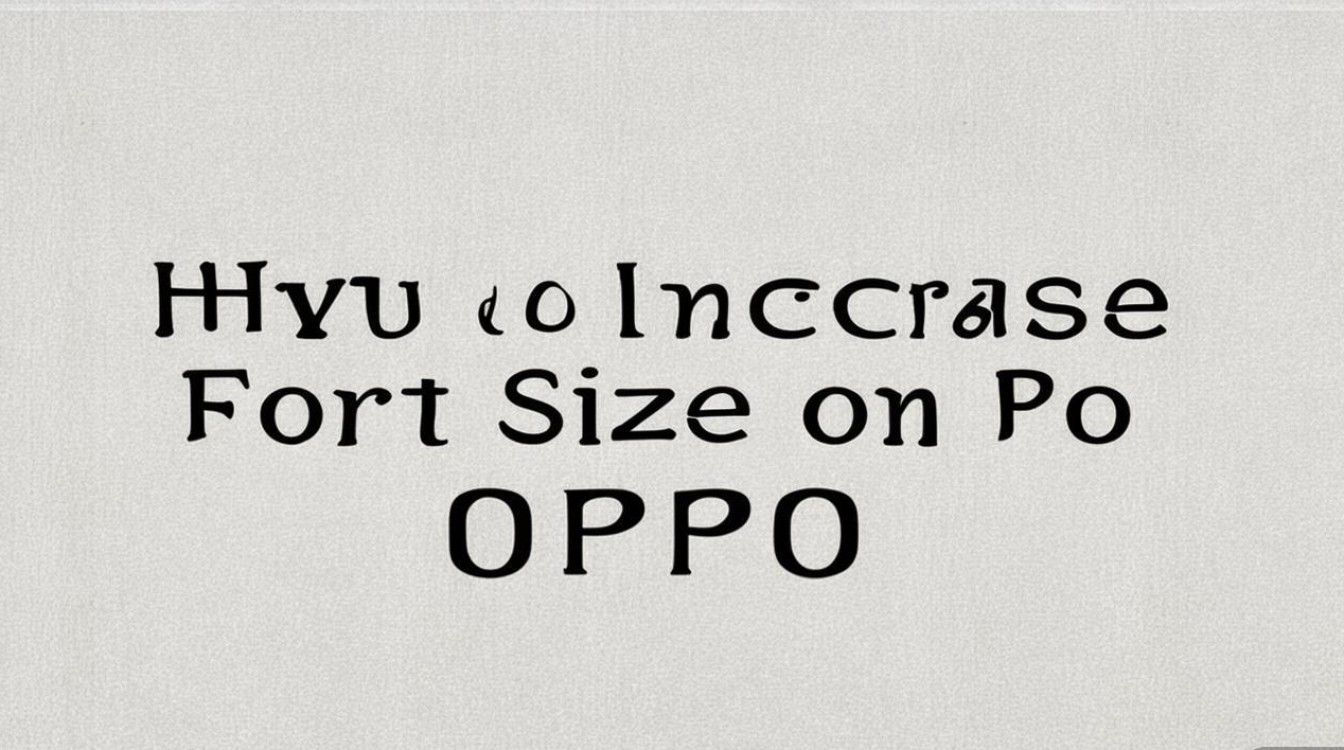 OPPO手机怎么扩大字体?系统设置里字体大小在哪调?