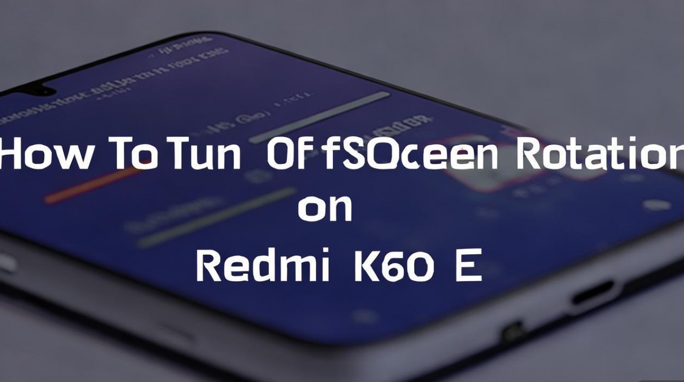 Redmi K60E怎么关闭屏幕旋转?设置里找不到开关怎么办?