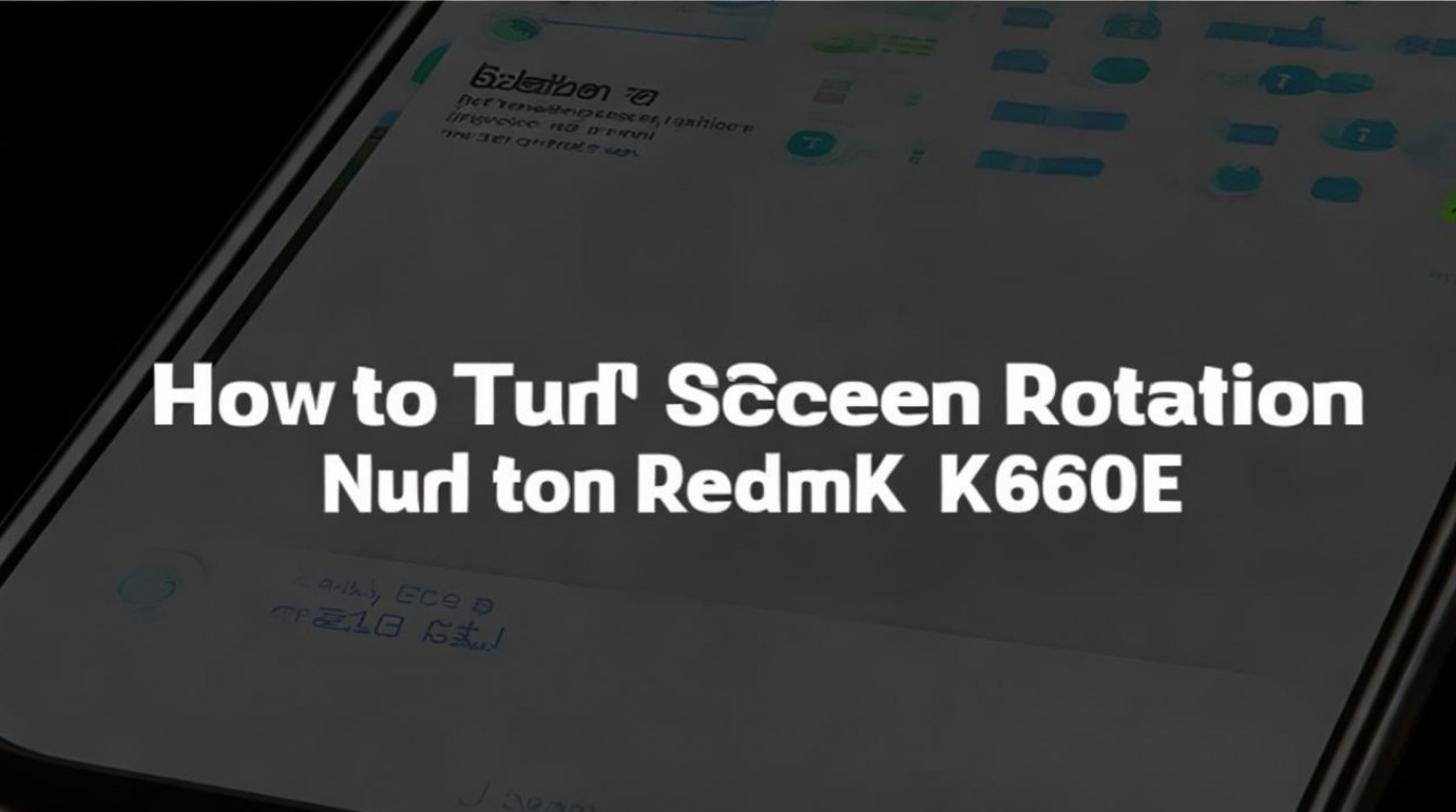 Redmi K60E怎么关闭屏幕旋转?设置里找不到开关怎么办?