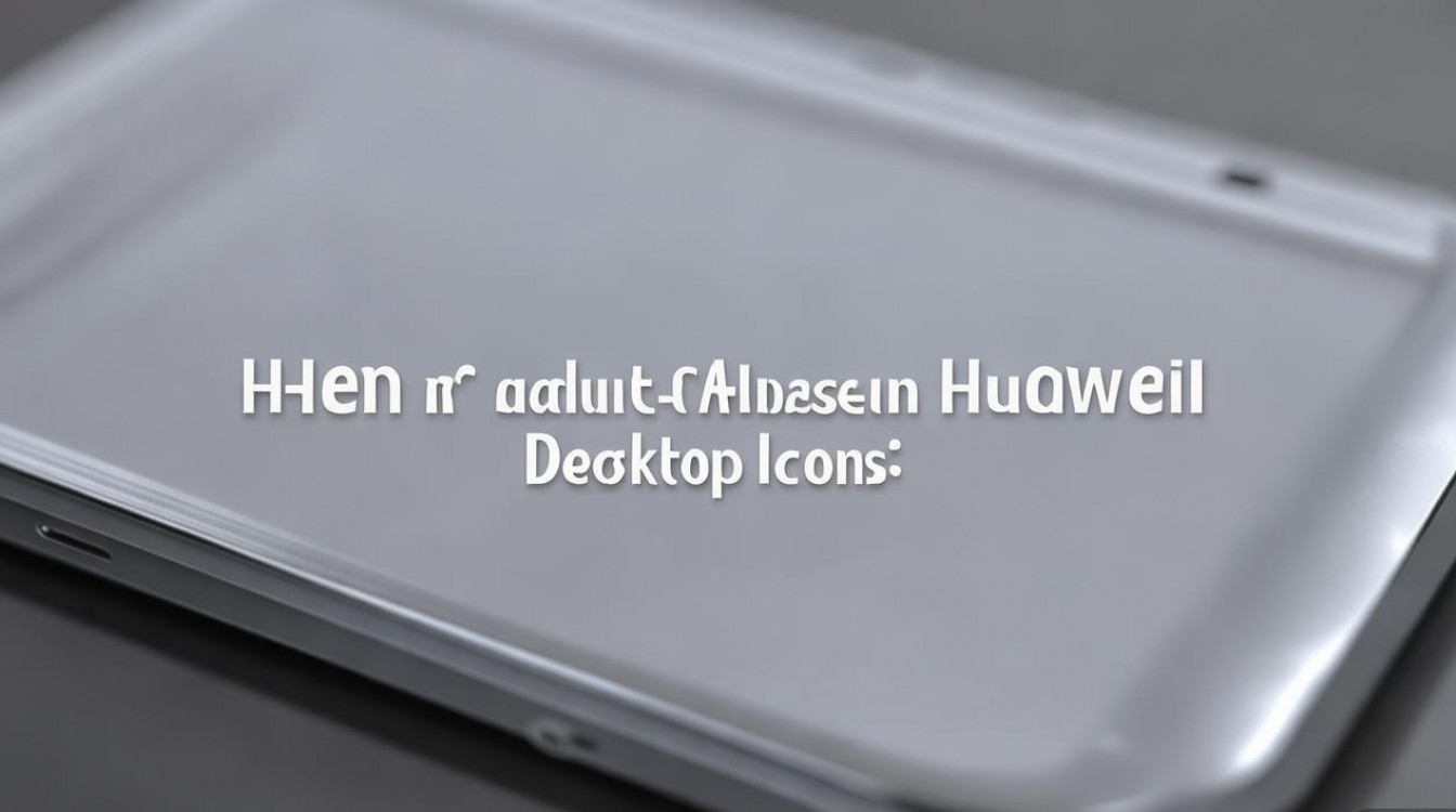 华为桌面图标大小和位置怎么自定义调节？