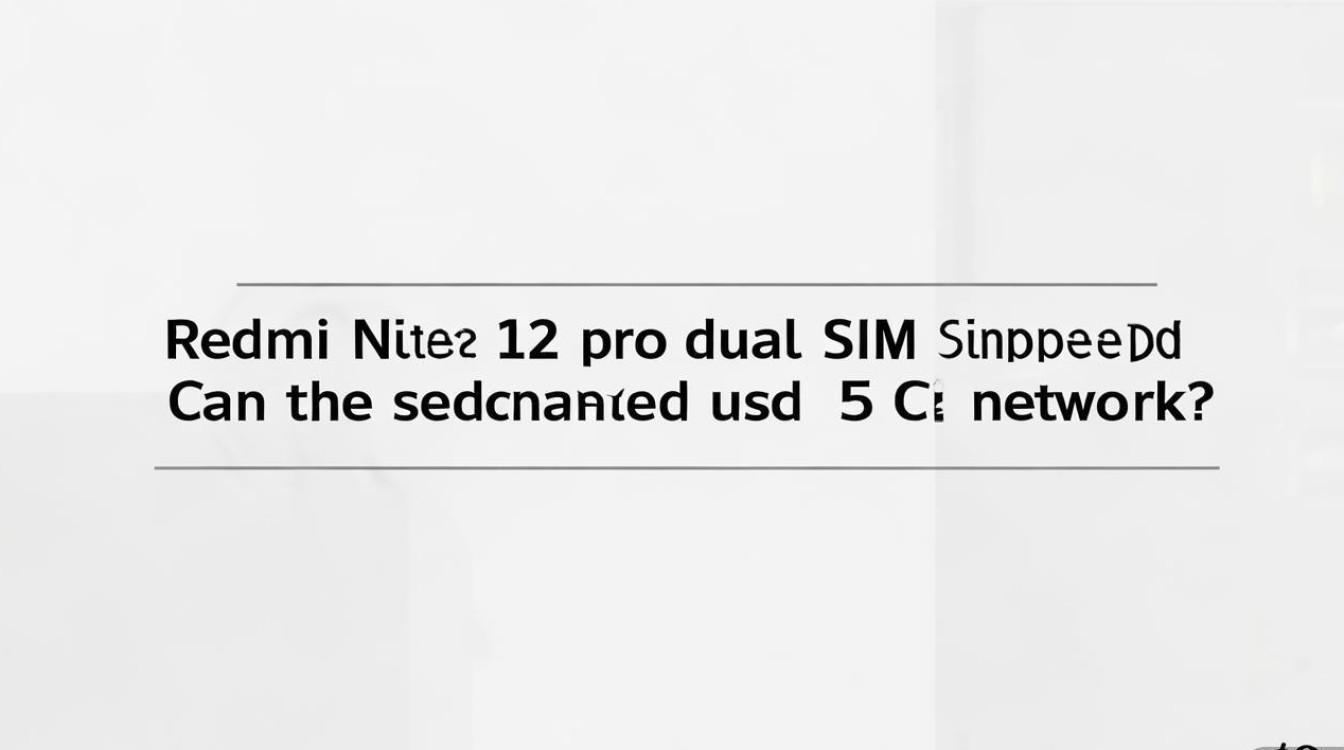 Redmi Note 12 Pro双卡5G支持吗？副卡能用5G网络吗？