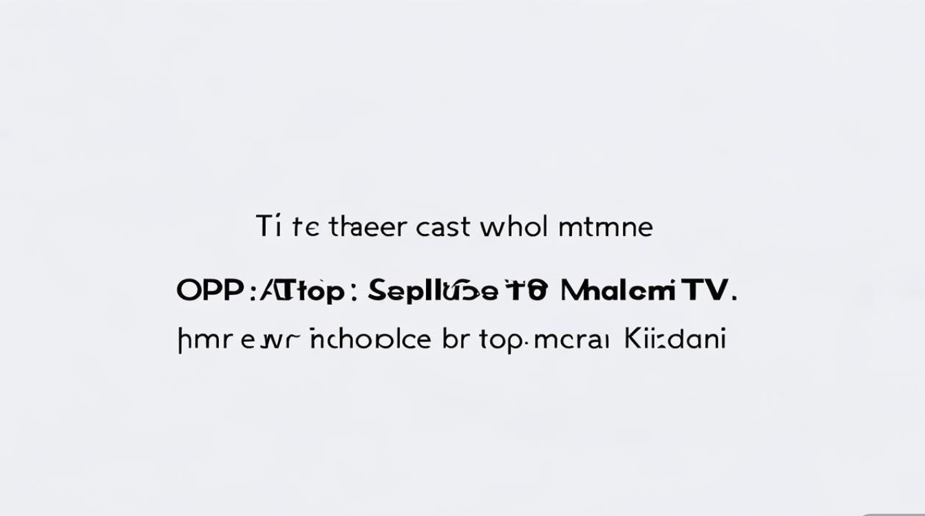 OPPO手机如何无线投屏到小米电视?详细步骤在这里