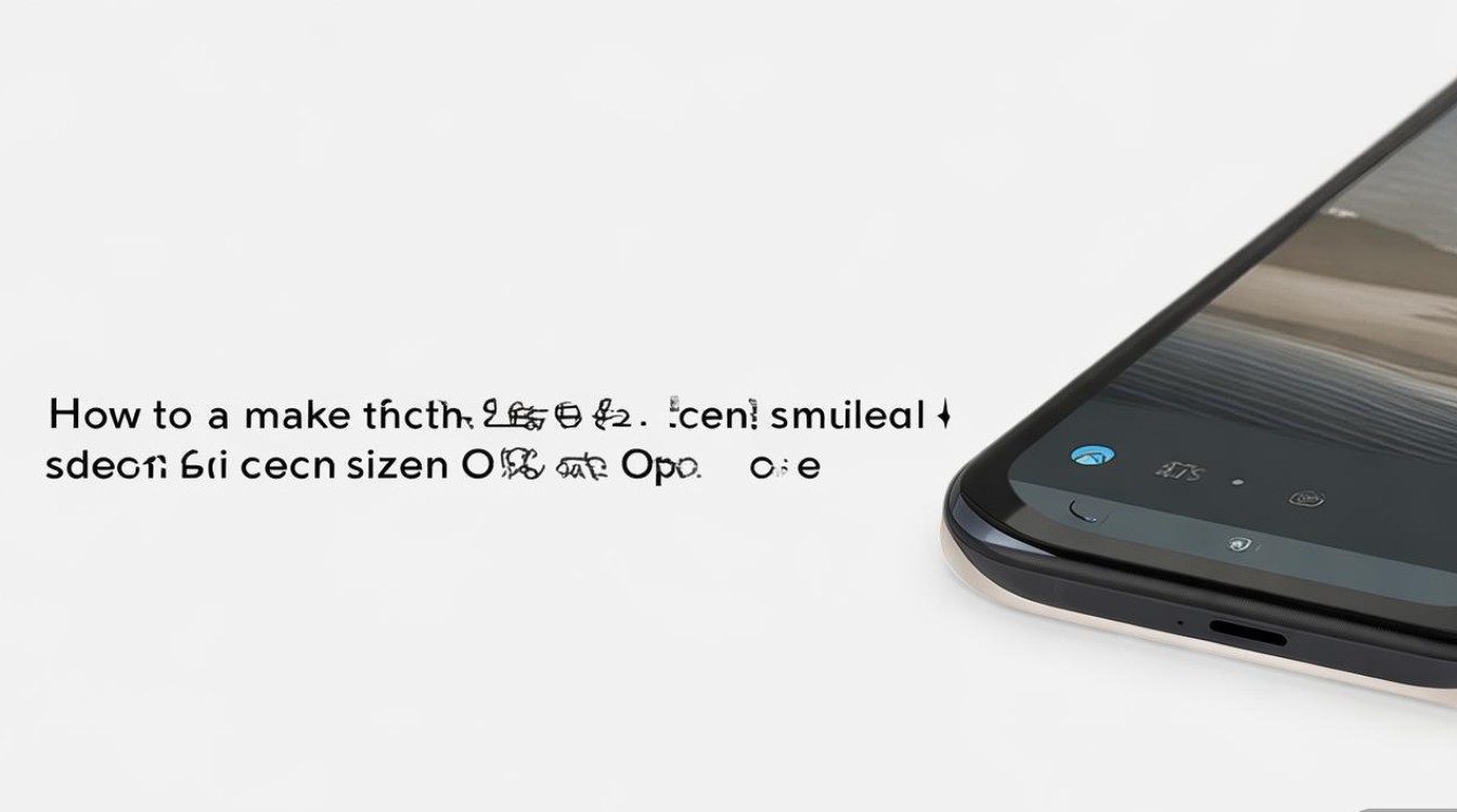 怎么要屏幕变小oppo手机屏幕尺寸能调整吗