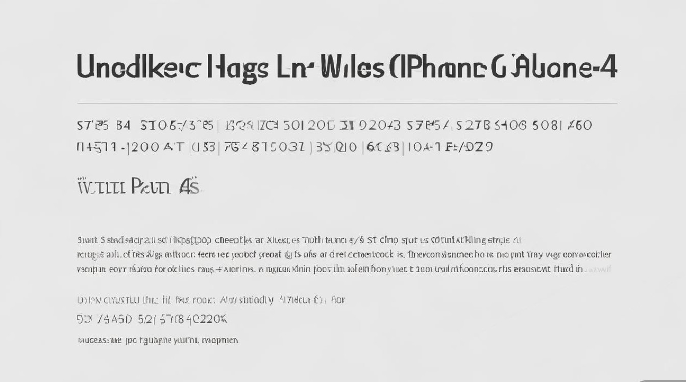 手动苹果4s怎么解锁?教你详细步骤,轻松搞定!