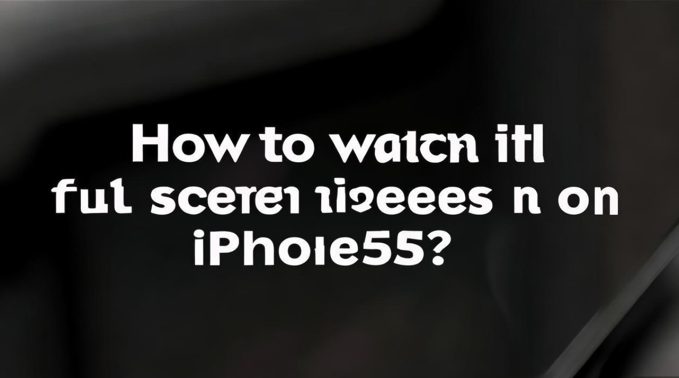 苹果5s怎么才能看全屏视频?