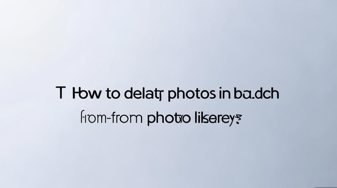 苹果手机照片图库批量删除不掉怎么办？