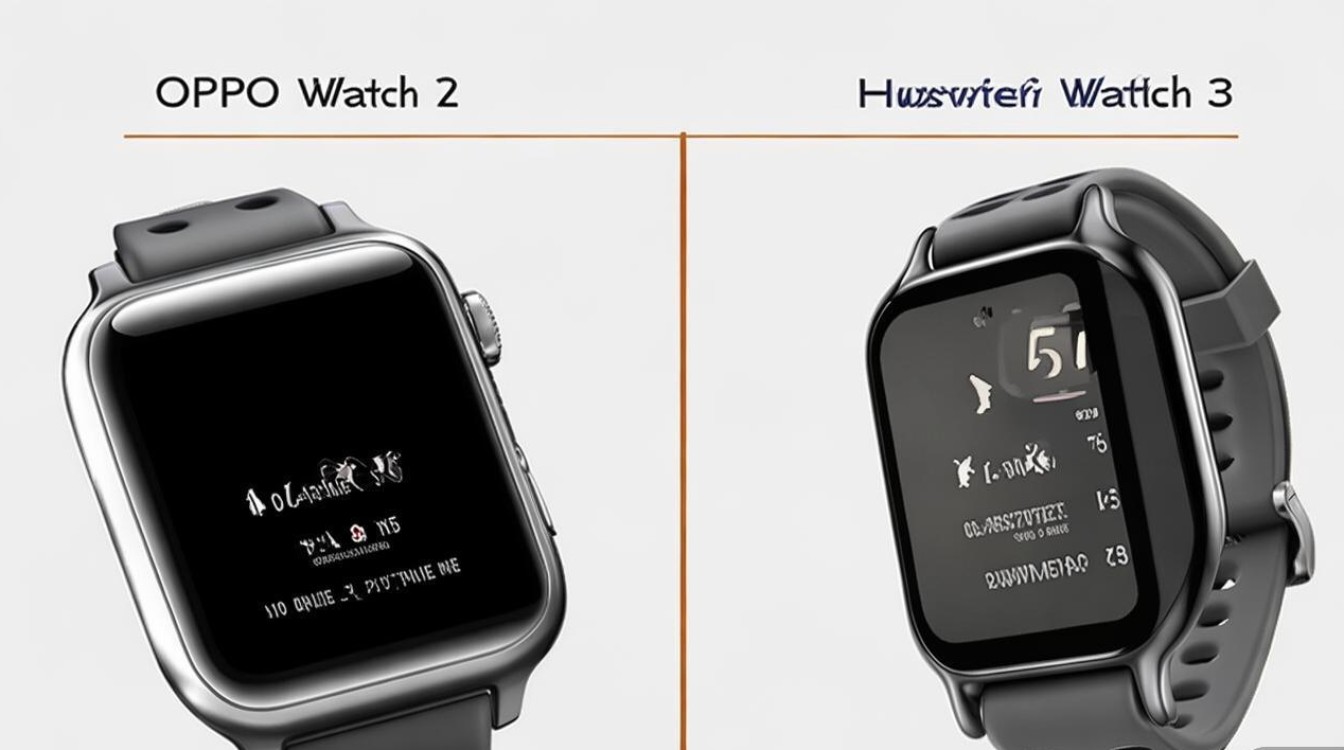 OPPO Watch 2和华为Watch 3区别在哪？参数性能对比怎么选？