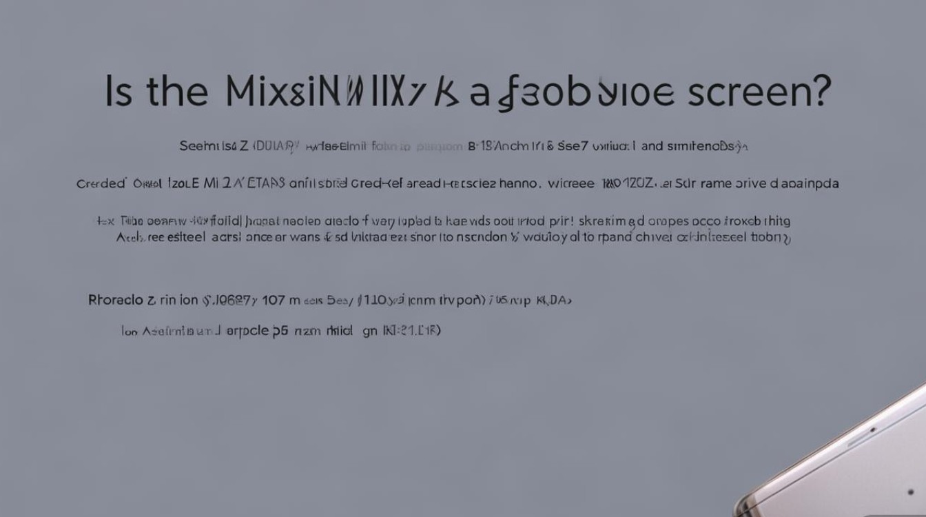 小米mix4是折叠屏吗?屏幕参数有哪些?