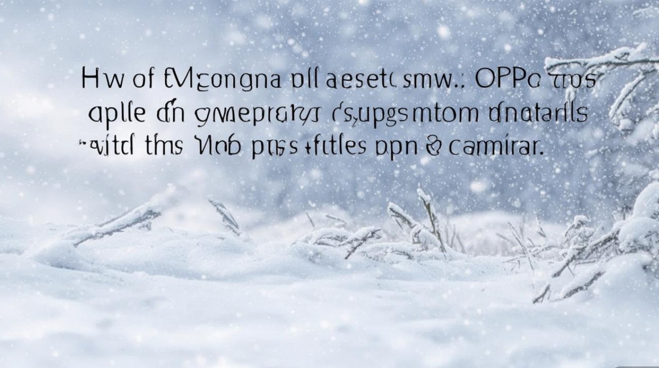 OPPO相机拍雪怎么拍才能避免过曝且拍出纯净感？