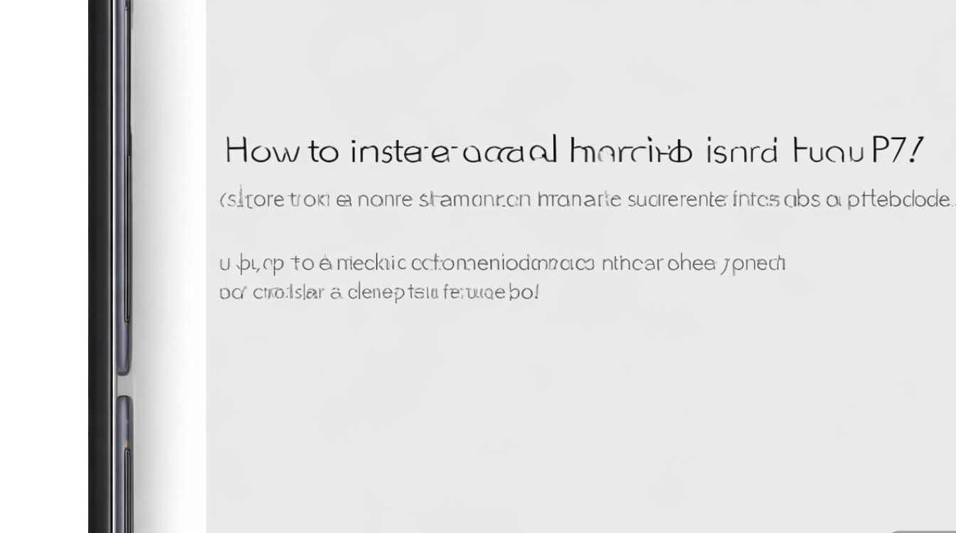 华为p7怎么放内存卡？详细步骤是什么？